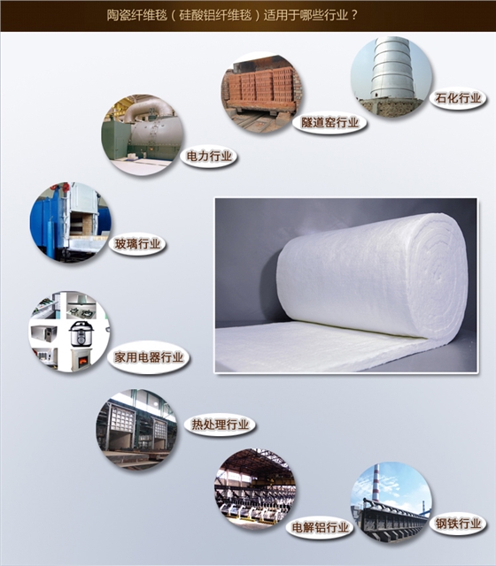 陶瓷纤维毯应用行业-火龙耐材提供