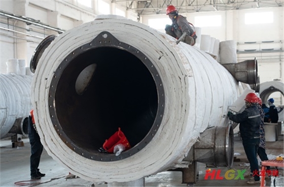 竹屑连续式炭化炉保温